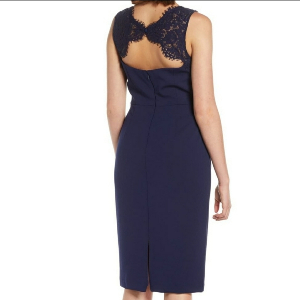 Vince Camuto Beaded Lace Dress
